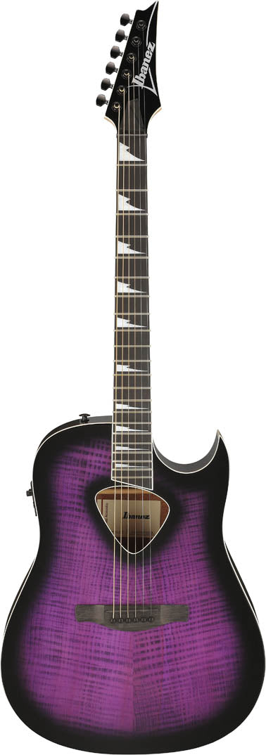 Ibanez ALT50FA TVT Altstar Guitarra ElectroAcústica Transparent Violet Sunburst High Gloss 1