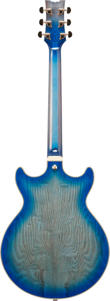 Ibanez AM93QA JBB Artcore Expressionist Guitarra Eléctrica Jet Blue Burst 2