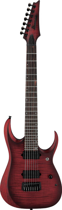Ibanez RGD721FA WUF Guitarra Eléctrica 7 Cuerdas Stained Wine Red Burst Flat 1