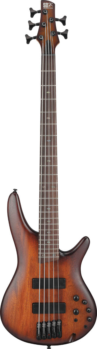 Ibanez SR505A MHL Bajo Eléctrico 5 Cuerdas Mahogany Brown Burst Low Gloss 1