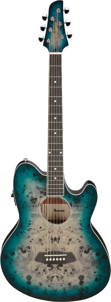 Ibanez TCY10PA CBS Talman Guitarra ElectroAcústica Cosmic Blue Starburst High Gloss 1