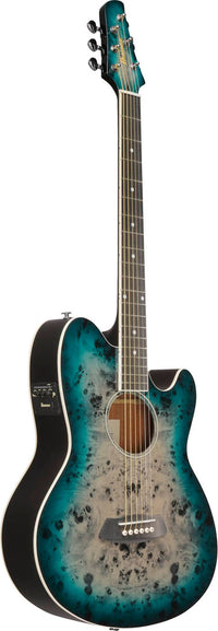 Ibanez TCY10PA CBS Talman Guitarra ElectroAcústica Cosmic Blue Starburst High Gloss 3