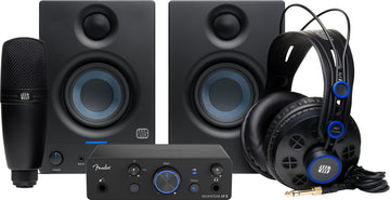 Fender Studio Quantum Complete Bundle Pack Interfaz de Audio y Monitores 1