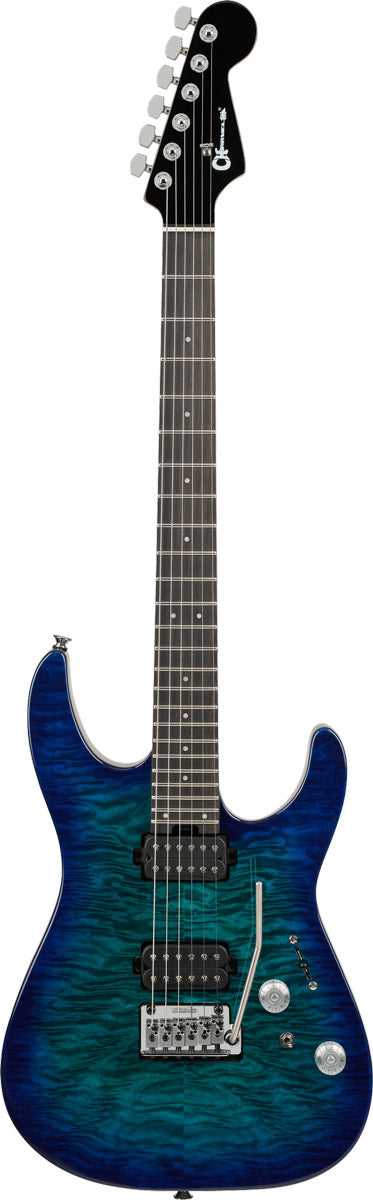 Charvel Pro-Mod Plus DK24 HH 2PT QM EB Guitarra Eléctrica Chlorine Burst 1