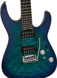 Charvel Pro-Mod Plus DK24 HH 2PT QM EB Guitarra Eléctrica Chlorine Burst 3
