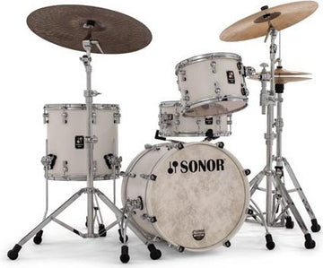 Sonor Momentum Beech 318 Batería Acústica Satin Pure White 1