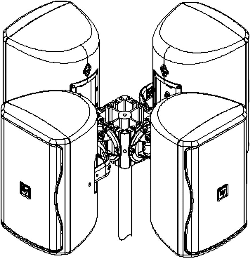 Electro Voice Ab-Ze Soporte para Montaje en Array ZX1 o EVID 2