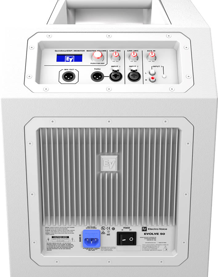 Electro Voice EVOLVE50-KW Sistema de Sonido Portátil 12 Pulgadas Blanco 2
