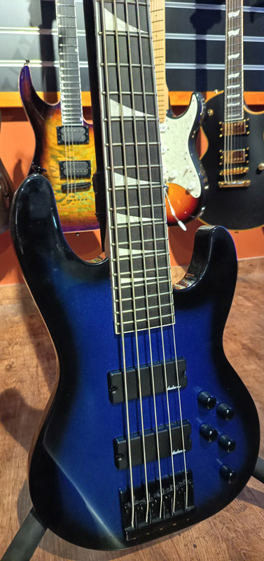Jackson JS Concert Bass JS3V AM Bajo Eléctrico 5 Cuerdas Metallic Blue Burst. Segunda Mano 2