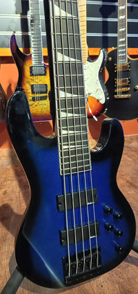 Jackson JS Concert Bass JS3V AM Bajo Eléctrico 5 Cuerdas Metallic Blue Burst. Segunda Mano 2