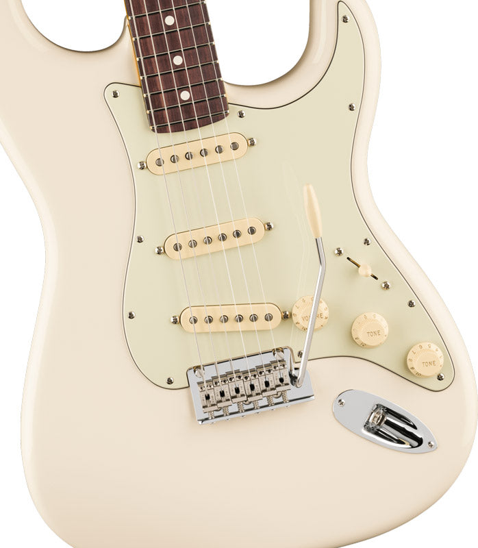 Fender American Professional Stratocaster RW Guitarra Electrica Olympic White 3
