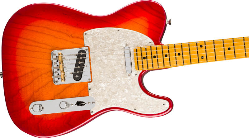 Fender American Professional Telecaster MN Guitarra Electrica Aged Cherry Burst 4