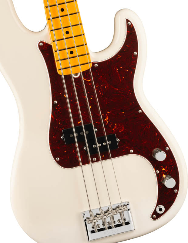 Fender American Professional Precision Bass MN Bajo Eléctrico Olympic White 3