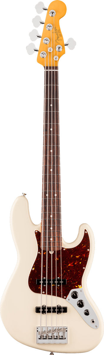 Fender American Professional Jazz Bass V RW Bajo Eléctrico 5 Cuerdas Olympic White 1