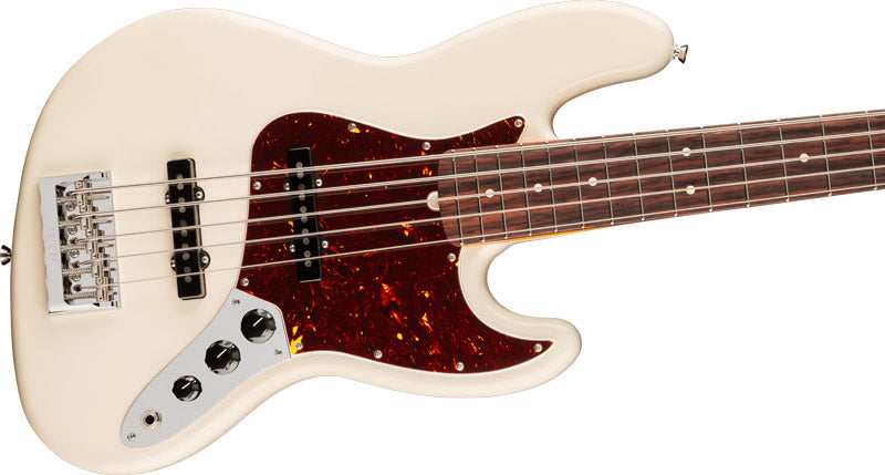 Fender American Professional Jazz Bass V RW Bajo Eléctrico 5 Cuerdas Olympic White 4