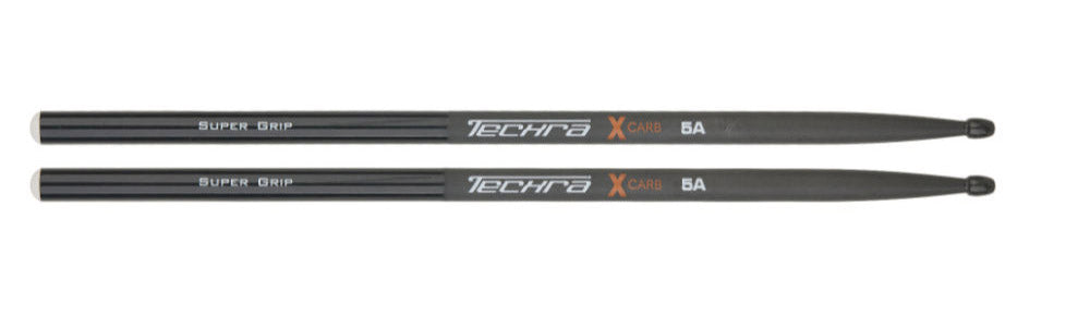 Techra XCARB 5A Supergrip Par Baquetas Batería 1