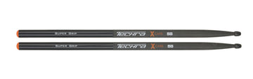 Techra XCARB 5B Supergrip Par Baquetas Batería 1