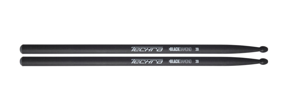Techra Black Diamond 2B Par Baquetas Batería 1