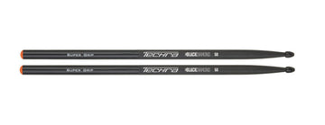 Techra Black Diamond 5B Supergrip Par Baquetas Batería 1