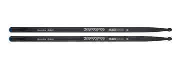 Techra Black Diamond 7A Supergrip Par Baquetas Batería 1