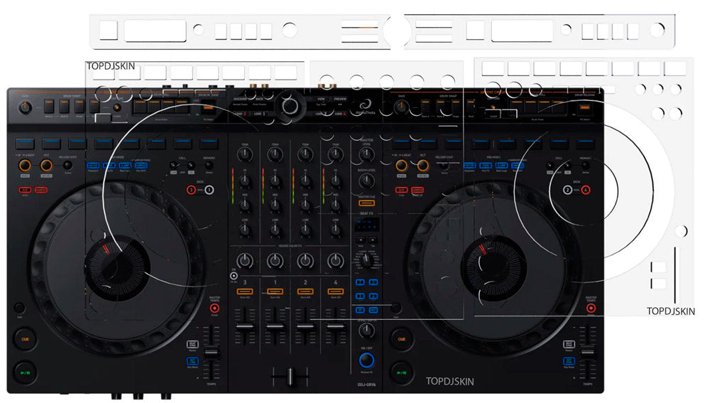 Top DJ Skin TOPDJDDJGRV6 Cubierta para Alphatheta DDJGRV6 2