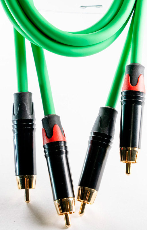 Welx WLXRR1 GR Cable 2 x RCA 2 x RCA 1 metro Verde 1
