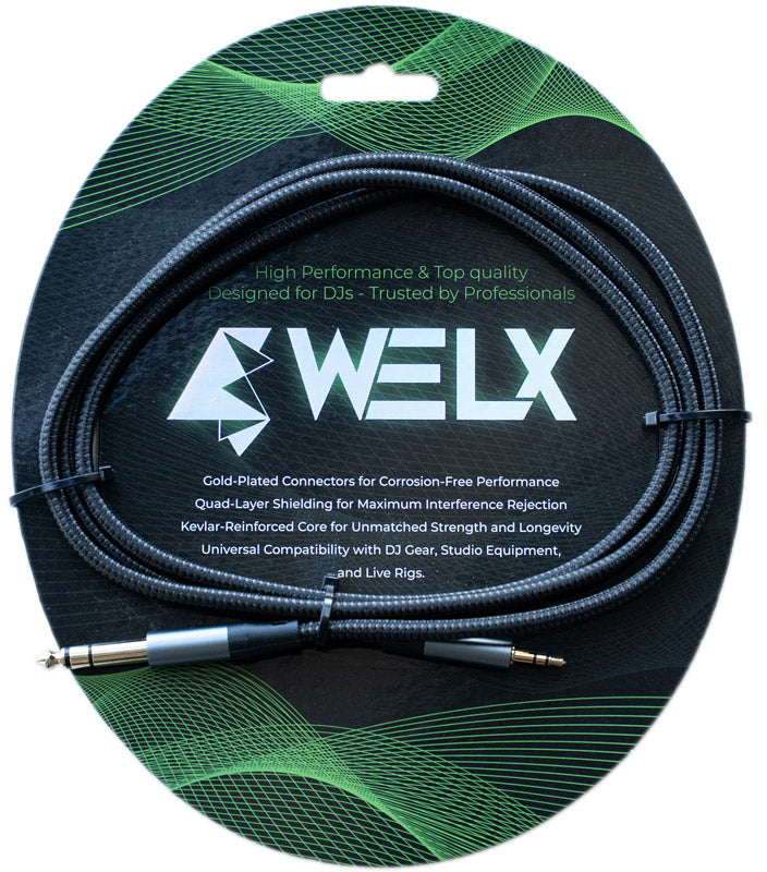 Welx WELXSTX BLK TX Cable Minijack a Jack Balanceado 1.5 Metros Negro 1