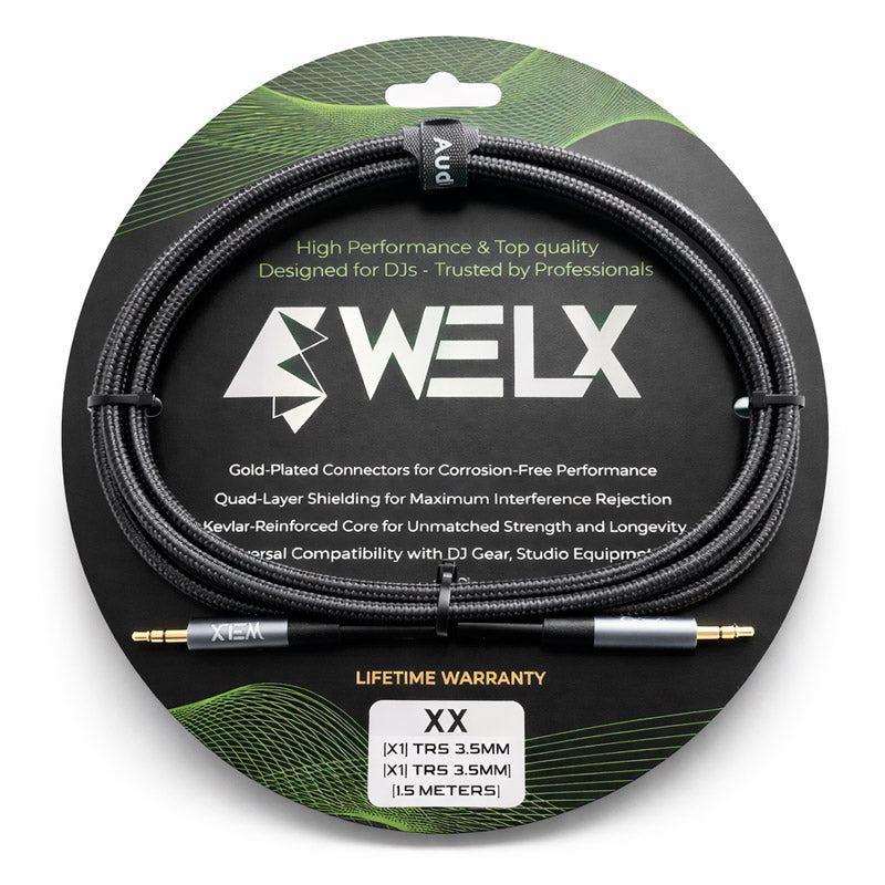 Welx WELX2FHV41WM-2 BLK XX Cable Minijack Minijack 1.5 Metros Negro 1