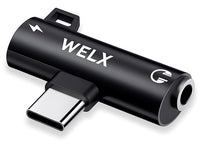 Welx C2 Adaptador USB C para Carga y Auriculares 1