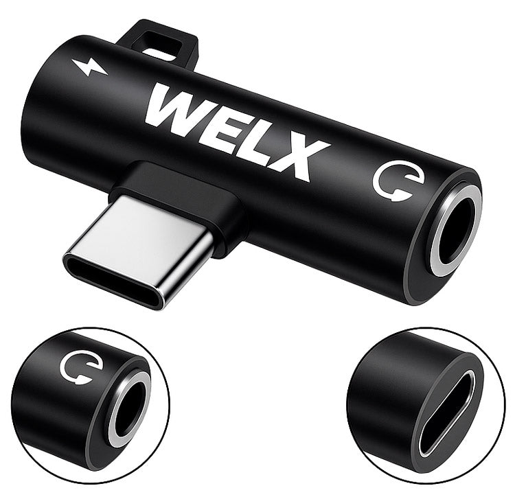 Welx C2 Adaptador USB C para Carga y Auriculares 2