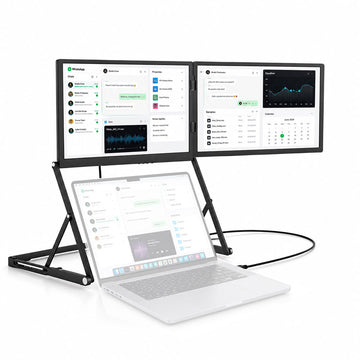 Welx Studio Display Soporte Ordenador Portátil con Dos Pantallas 1