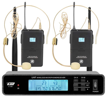 XP Audio U230 HS Sistema Inalámbrico 2 Micrófonos Diadema 1