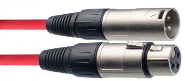 Auvisa SMC3 CRD Cable Micrófono XLR 3 metros Rojo 1