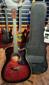 Yamaha A3M ARE TBS Guitarra Electroacústica Dreadnought Tobacco Sunburst. Segunda Mano 1