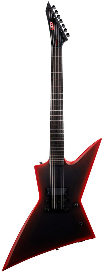 ESP LTD EXL-7 Baritone Black Metal II BRBS Guitarra Eléctrica 7 Cuerdas Black Red Burst Satin 1