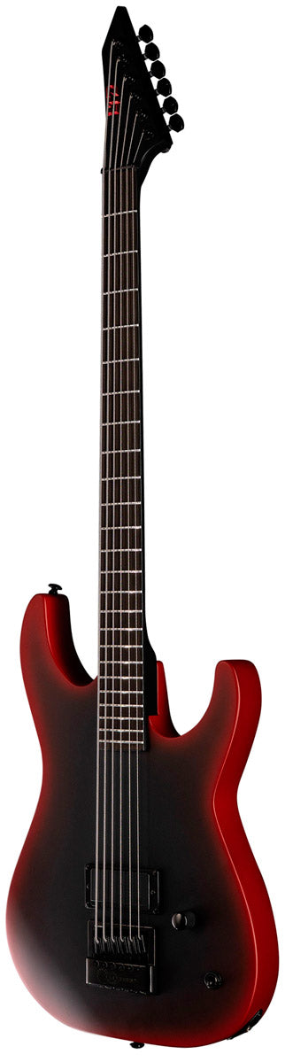 ESP LTD M-6 Baritone ET Black Metal II BRBS Guitarra Eléctrica Black Red Burst Satin 2