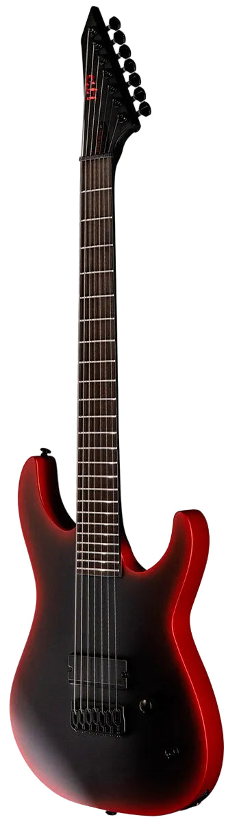 ESP LTD M-7 Baritone Black Metal II BRBS Guitarra Eléctrica 7 Cuerdas Black Red Burst Satin 2