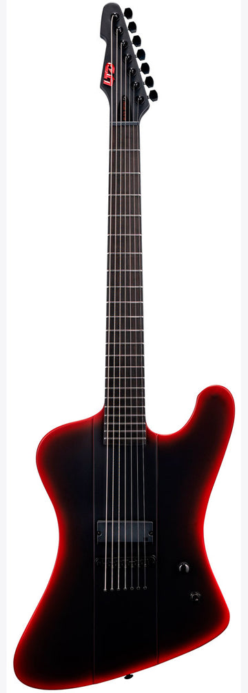 ESP LTD Phoenix 7 Baritone Black Metal II BRBS Guitarra Eléctrica 7 Cuerdas Black Red Burst Satin 1
