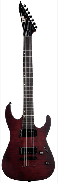 ESP LTD M-207B Baritone DX CS Guitarra Eléctrica 7 Cuerdas Crimson Satin 1
