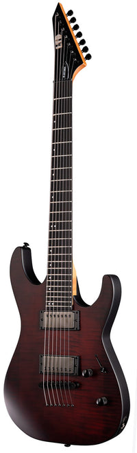 ESP LTD M-207B Baritone DX CS Guitarra Eléctrica 7 Cuerdas Crimson Satin 2