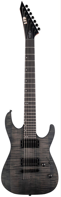 ESP LTD M-207B Baritone DX STBS Guitarra Eléctrica 7 Cuerdas See Thru Black Satin 1
