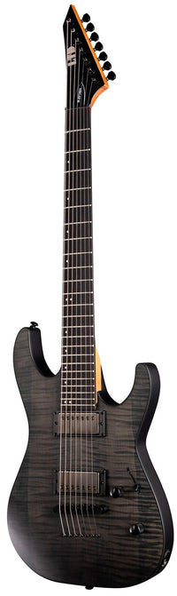 ESP LTD M-207B Baritone DX STBS Guitarra Eléctrica 7 Cuerdas See Thru Black Satin 2