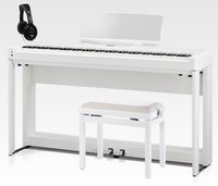 Kawai -Pack- ES520 WH Piano Digital Blanco + Soporte + Pedalera + Banqueta y Auriculares 1