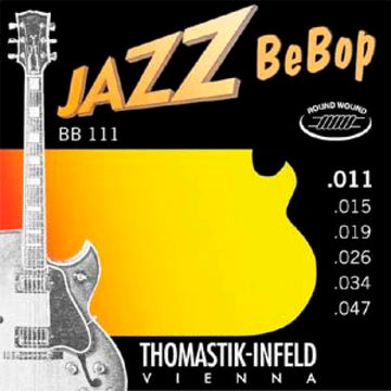 Thomastik BB111 Jazz Bebop Juego Cuerdas Guitarra Eléctrica 11-47 1