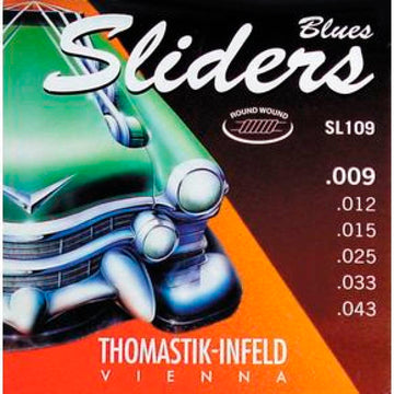 Thomastik SL109 Sliders Juego Cuerdas Guitarra Eléctrica 9-43 1