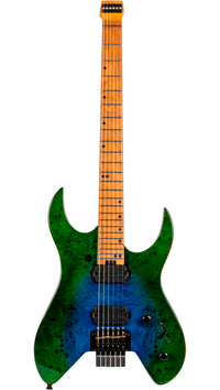 Spira S500-GBR Headless Guitarra Eléctrica Verde Azul 1