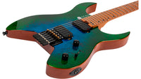 Spira S500-GBR Headless Guitarra Eléctrica Verde Azul 3