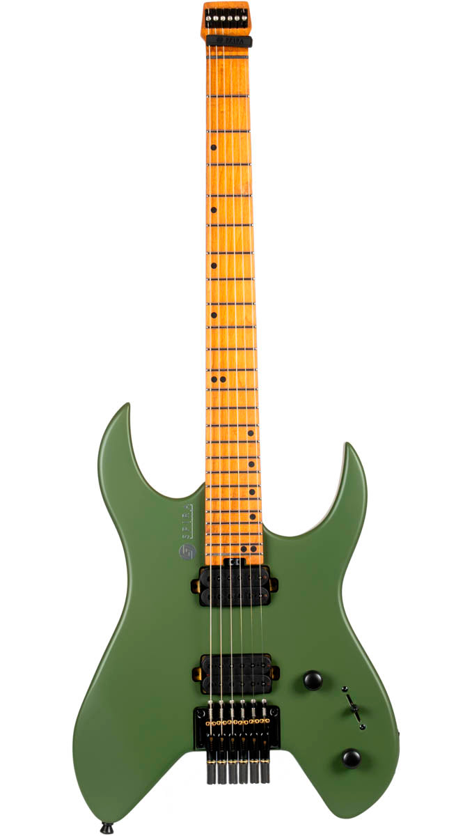 Spira S400H-MGR Headless Guitarra Eléctrica Satin Green 1