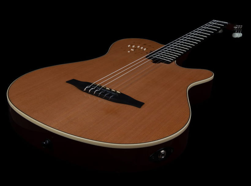 Godin Multiac Grand Concert Deluxe Guitarra Española Electrificada Natural 4