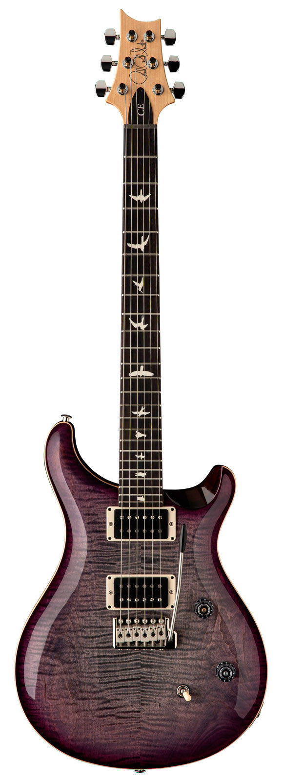 PRS CE24 FGBPB Guitarra Eléctrica Faded Gray Black Purple Burst 1